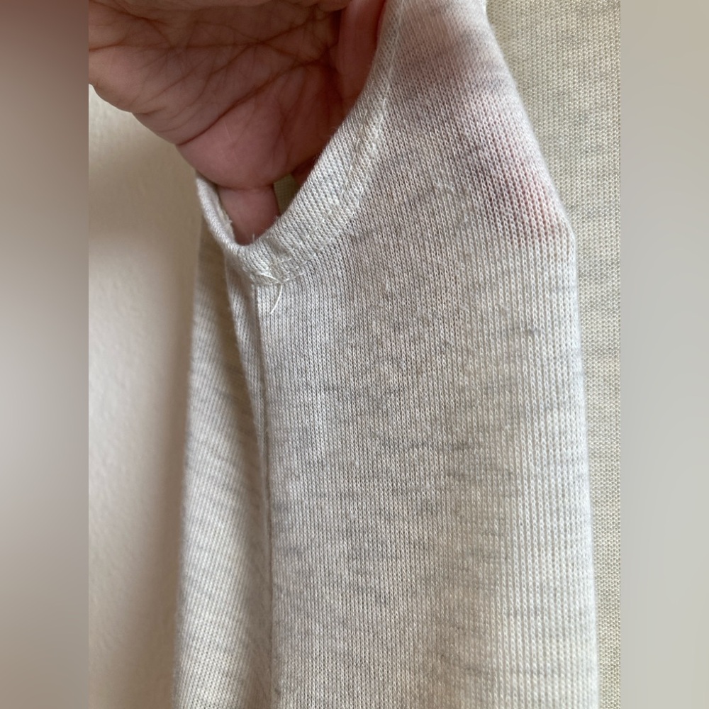 LuLaRoe Joy Vest Size XS Oatmeal Heather Long Open Vest - Picture 3 of 9
